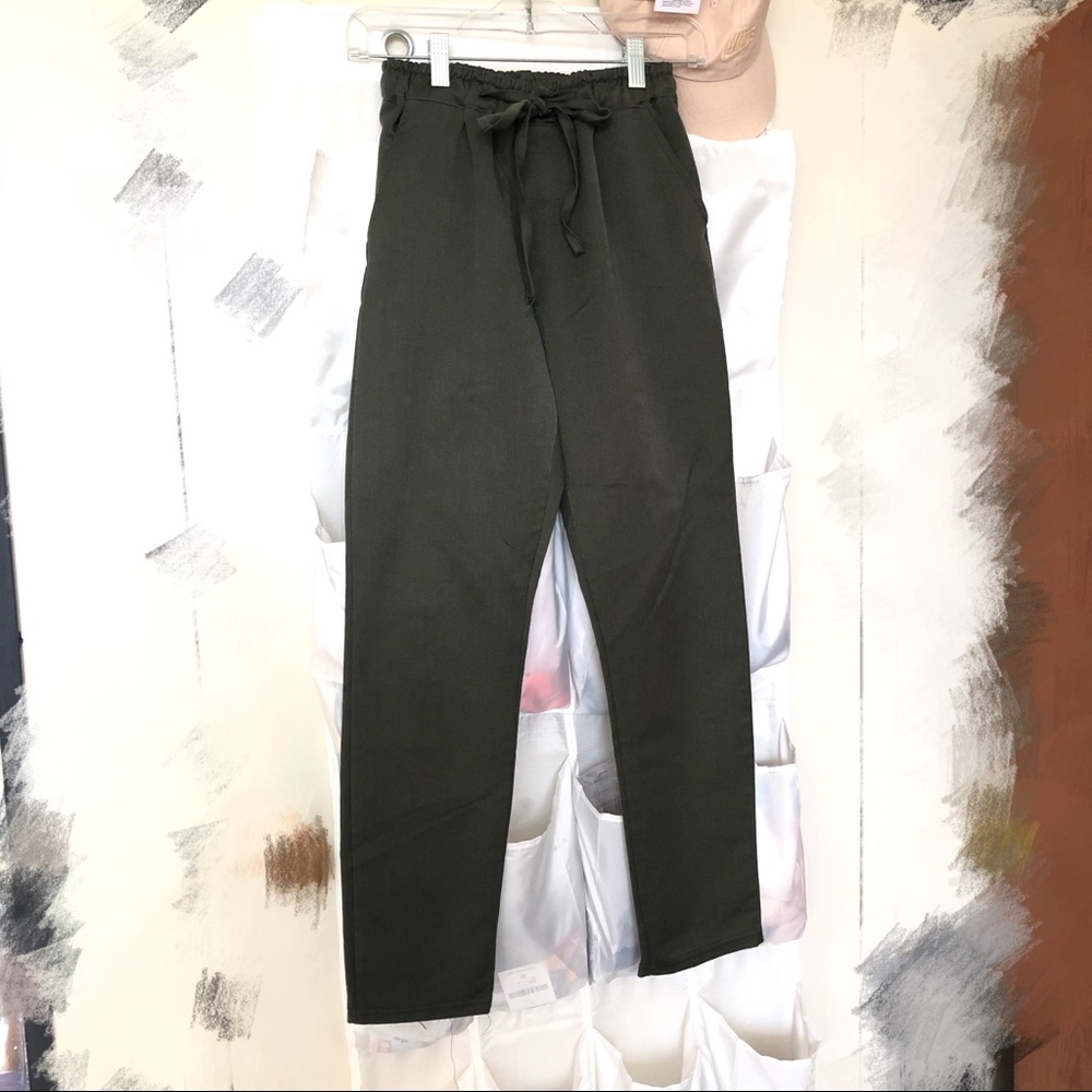 Made in Korea olive colour pants